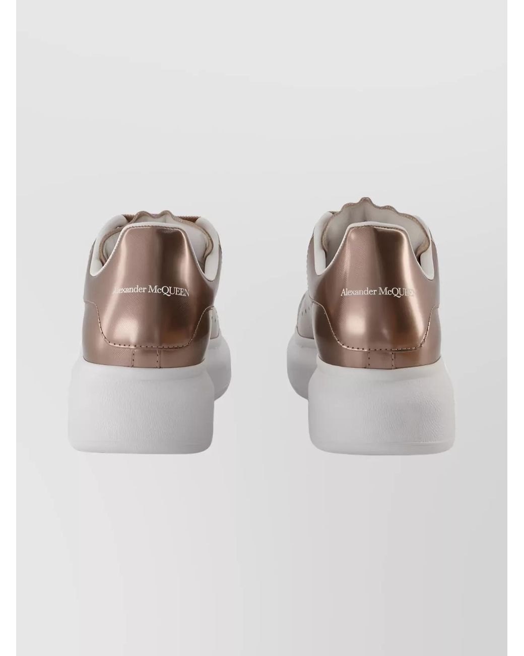 McQueen Natural Leather Oversized Low-Top Sneakers