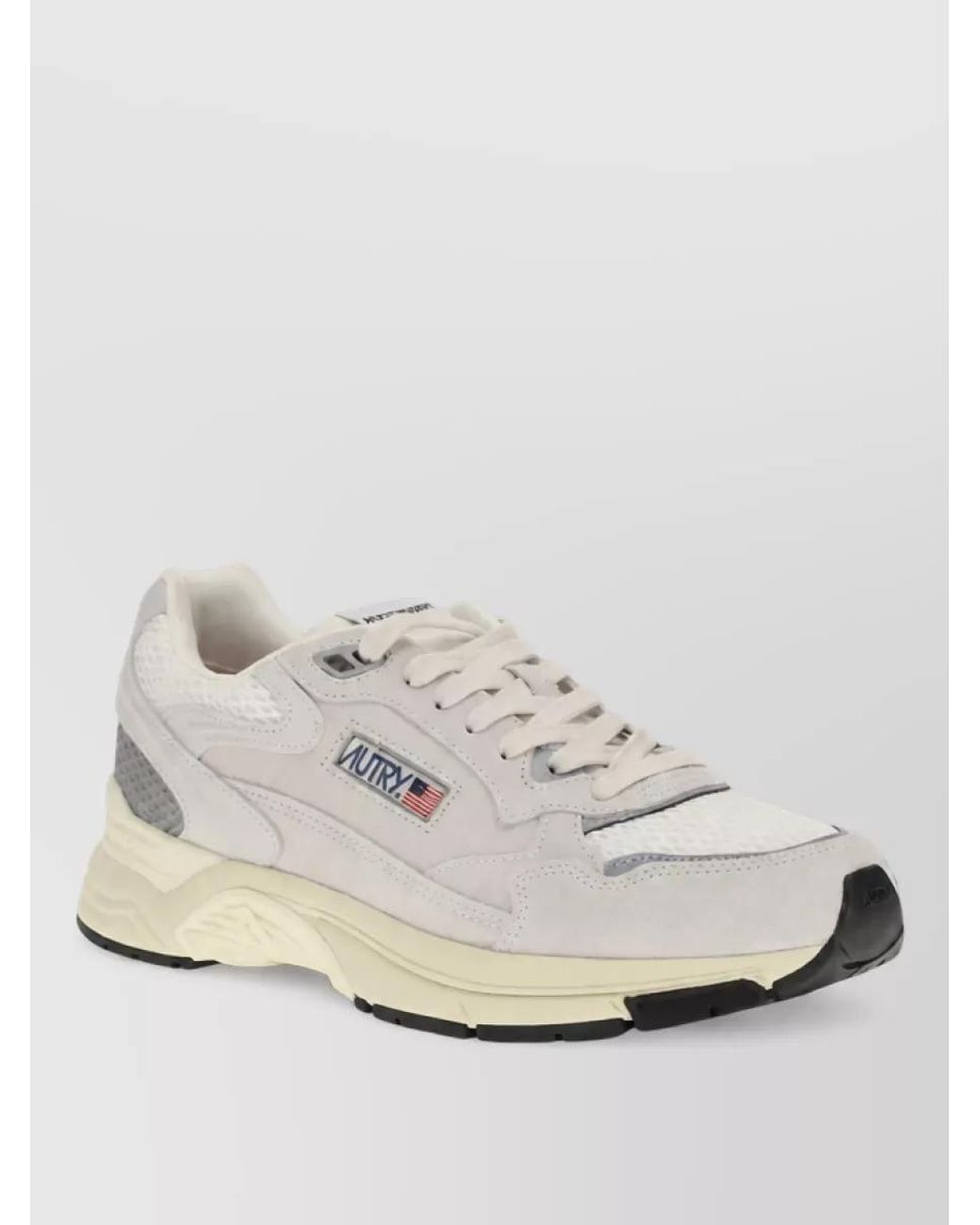Autry White Suede Hyperway Low Sneakers for men