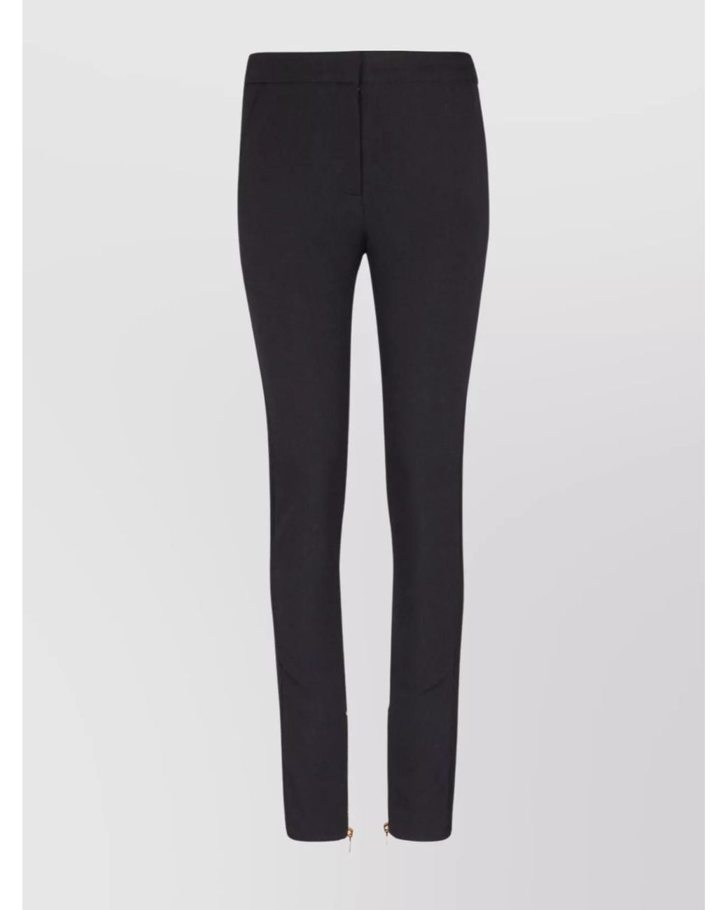 Balmain Blue Wool Slim-Fit Trousers