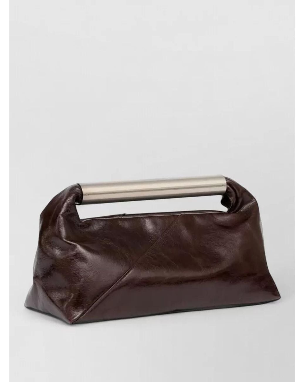 MM6 by Maison Margiela Brown Japanese Leather Clutch Bag