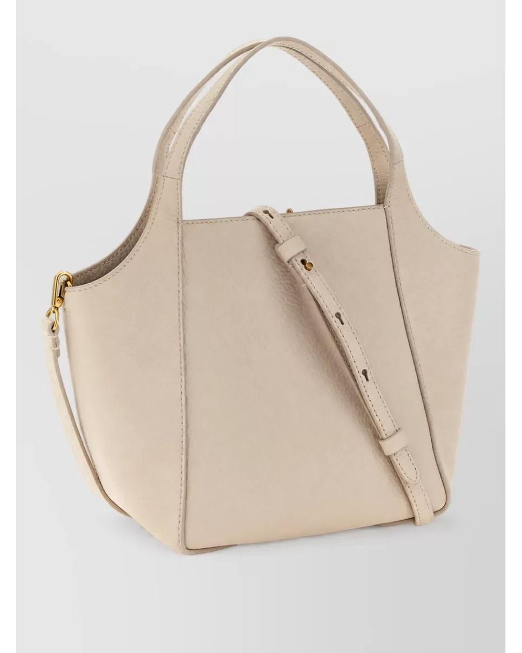 Brunello Cucinelli Natural Soft Leather Shoulder Bag