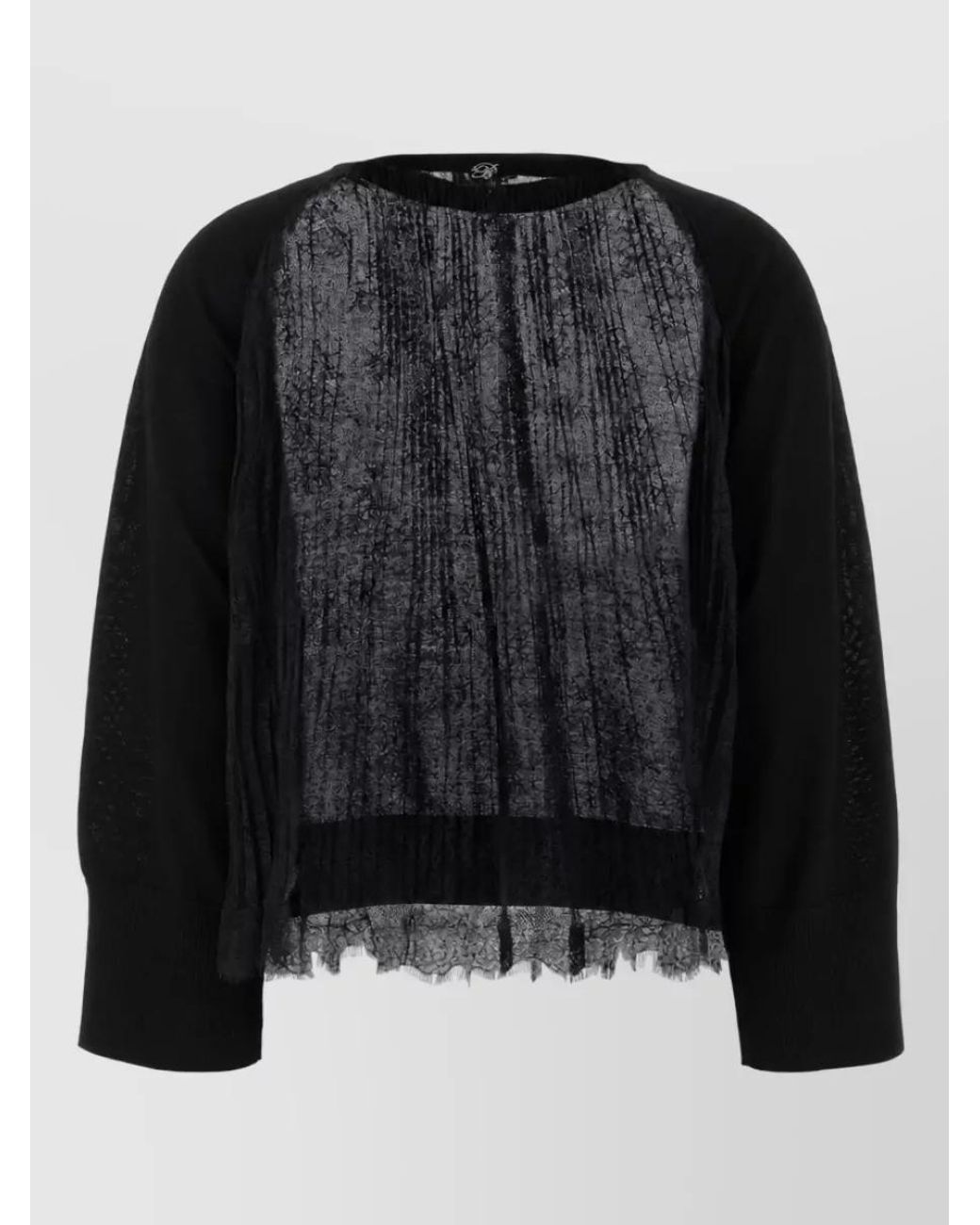 Blumarine Black Virgin Wool Jumper