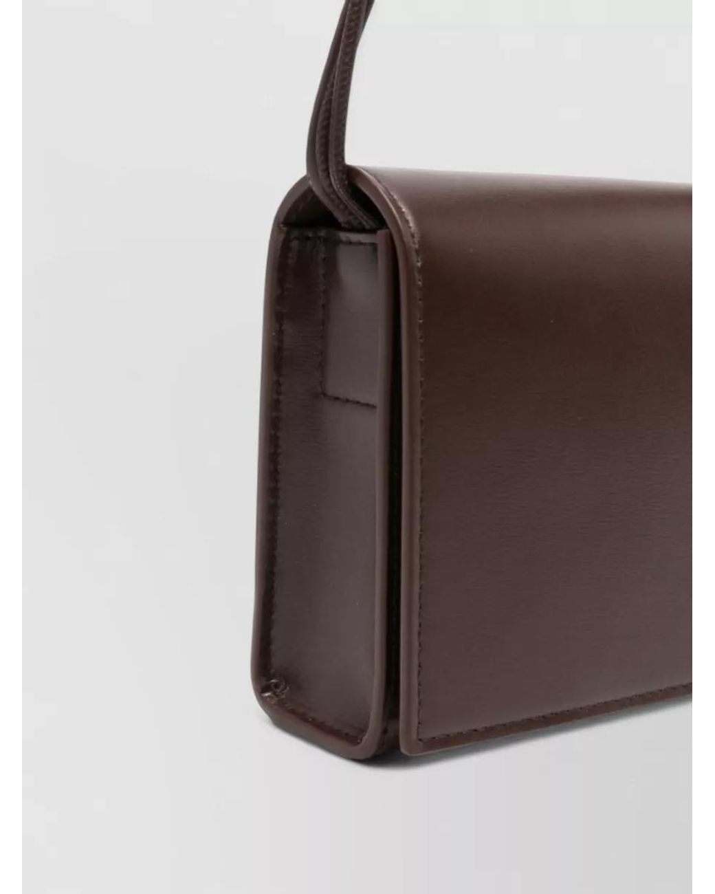 Jil Sander White Tangle Calf Leather Cross-Body Bag