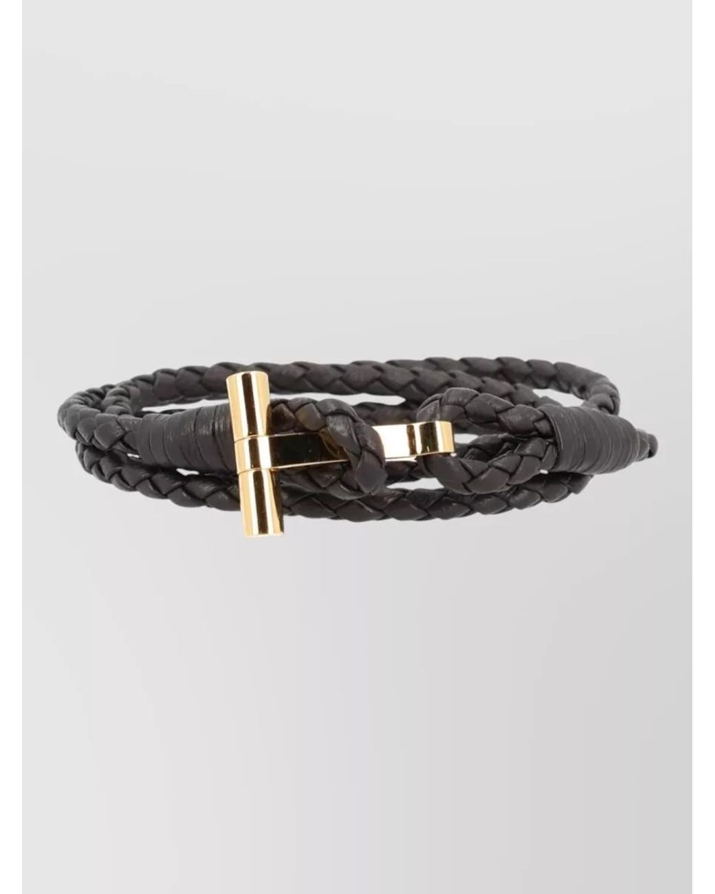 Tom Ford Multicolor Braided Leather Bracelet for men