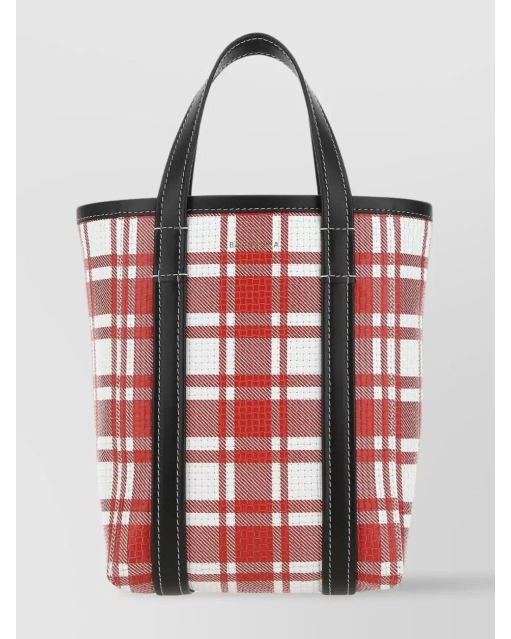 Balenciaga Red Small Barbes Shopping Bag