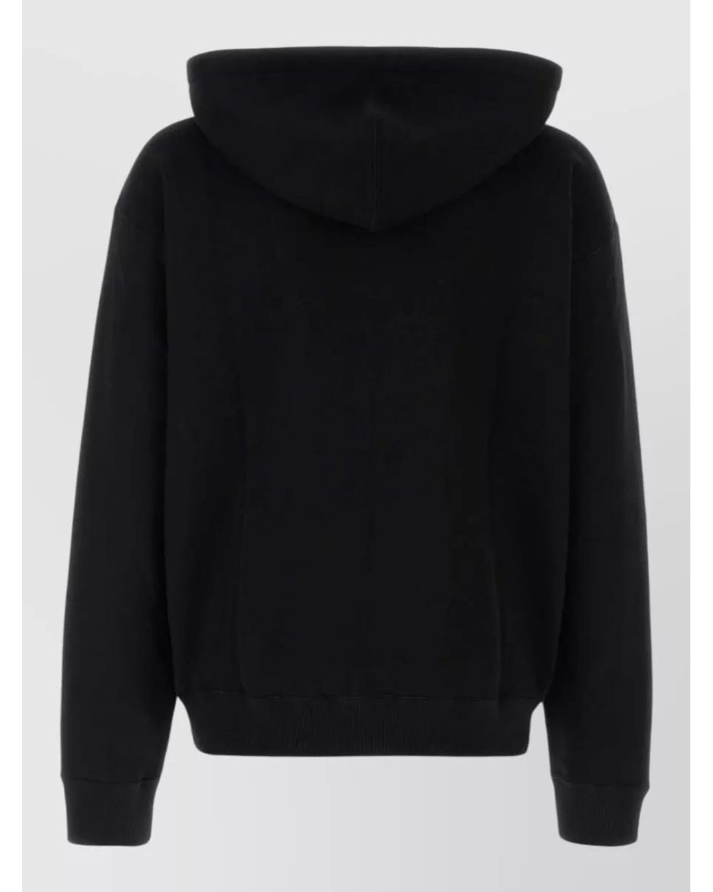 Jil Sander Black Cotton Hooded Jacket for men