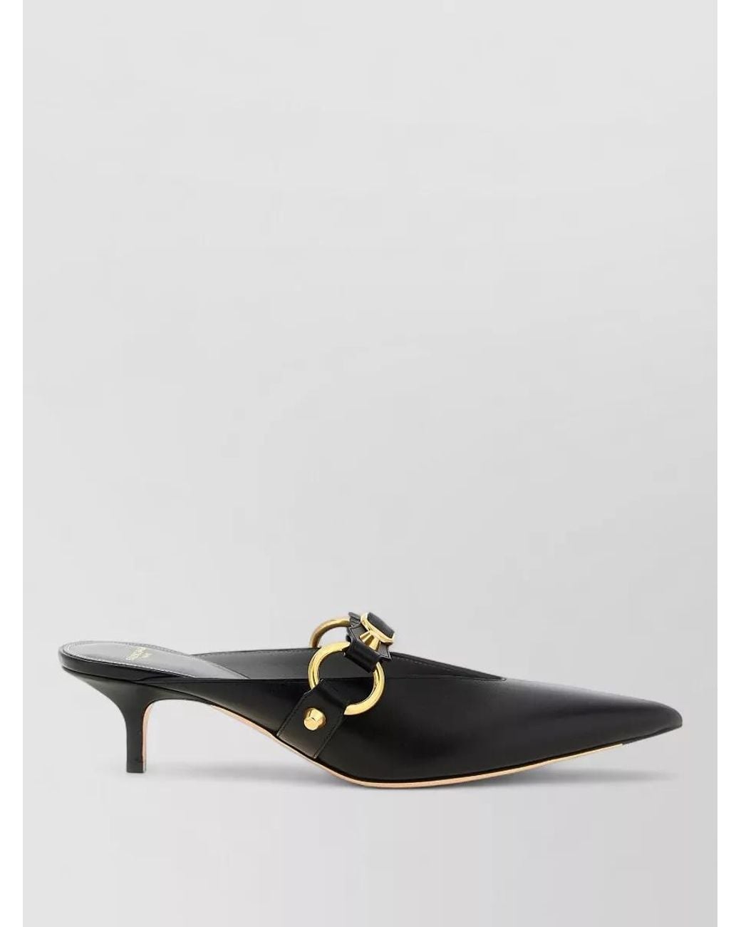 Balenciaga Black Leather City Mules