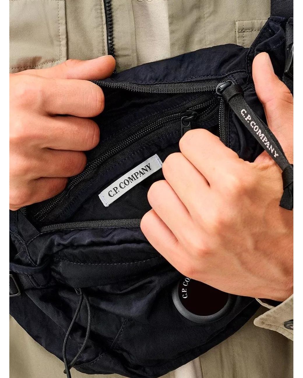 C P Company Natural Belt Bag for men