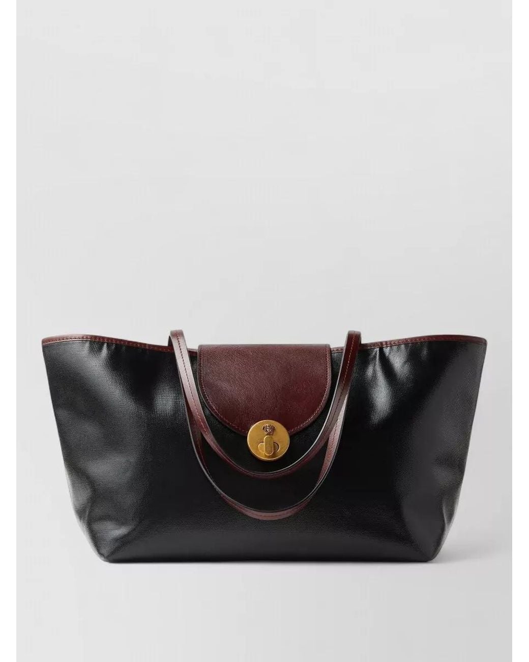 Versace Black Na Small Linen Shoulder Bag