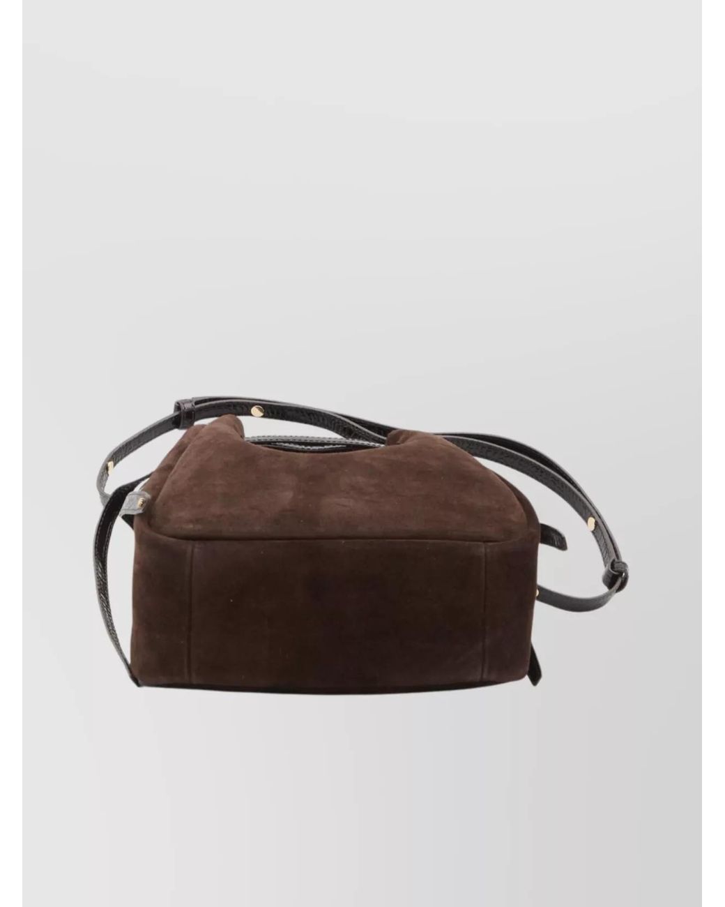 Tory Burch Black Suede Romy Bucket Bag