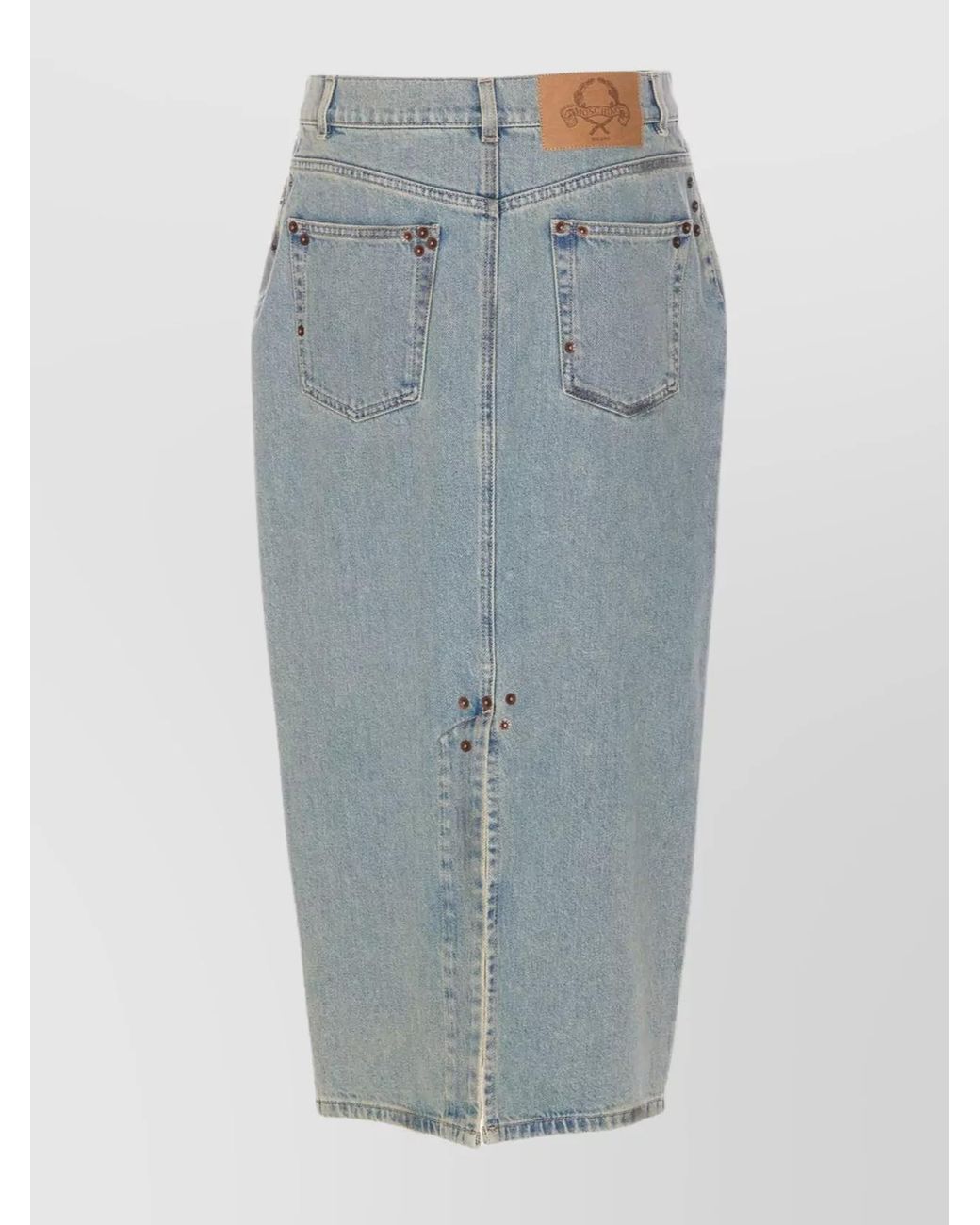 Moschino Blue Denim Pencil Skirt