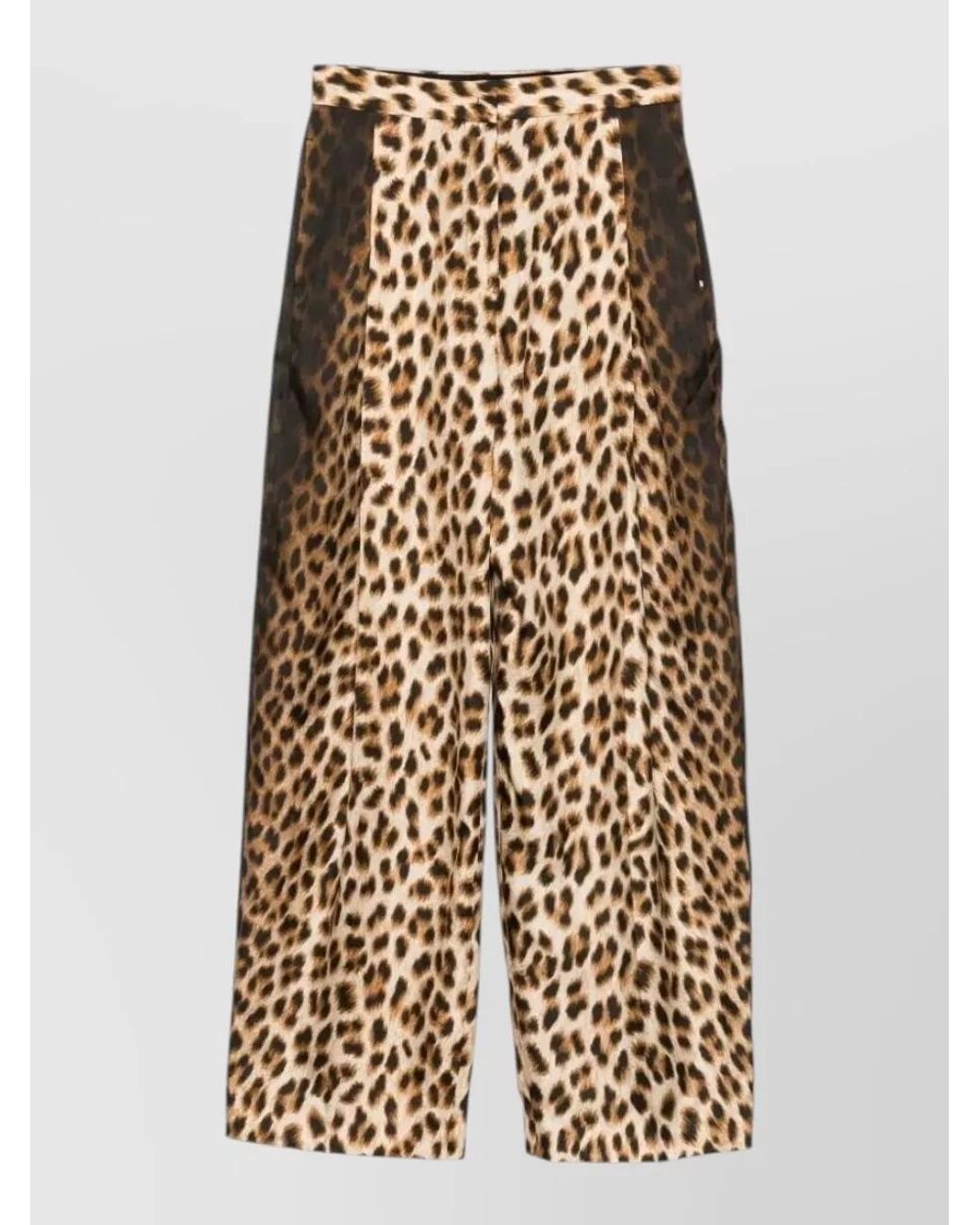 Sportmax Natural Silk Wide-Leg Trousers
