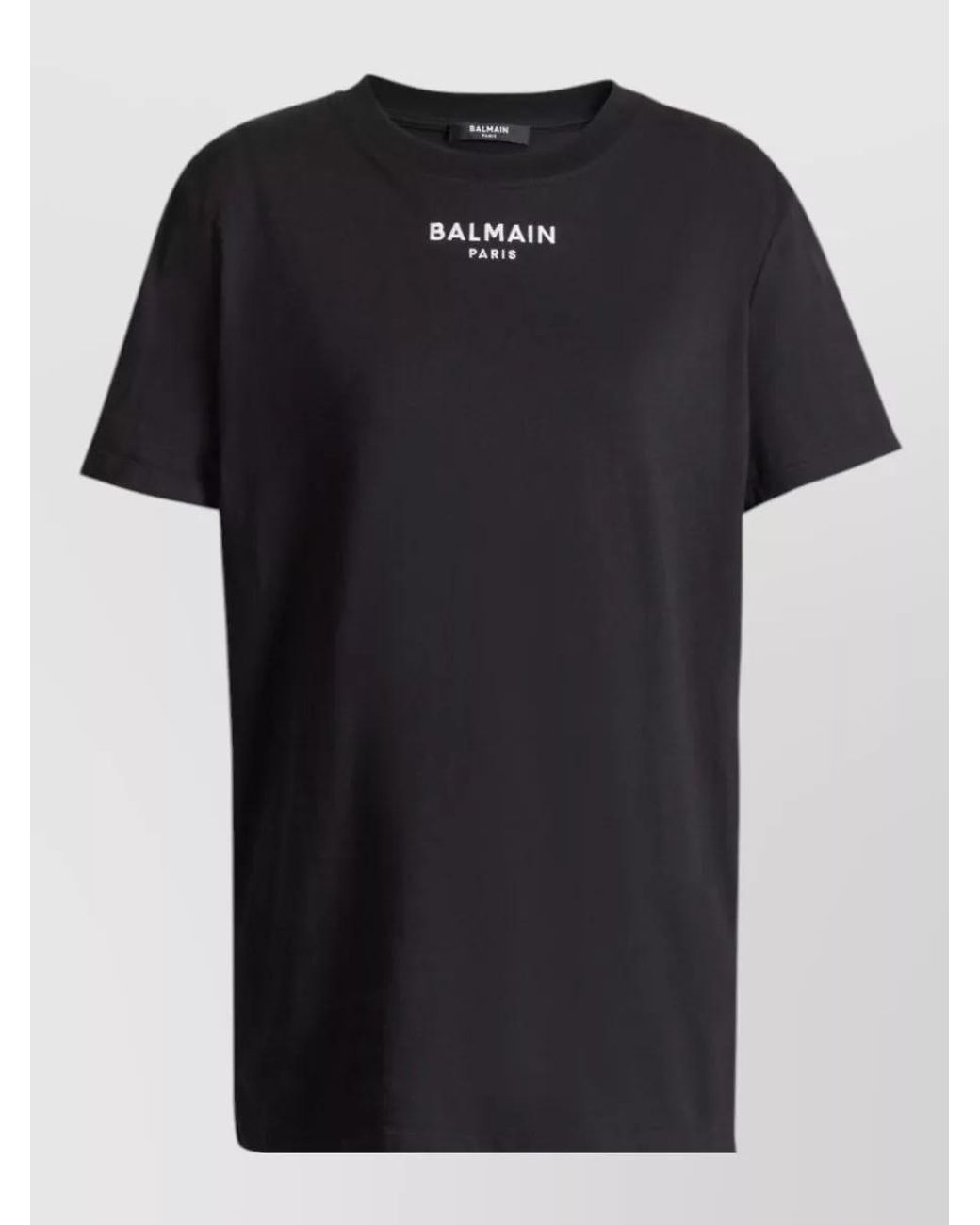 Balmain Black Cotton Logo-Print T-Shirt