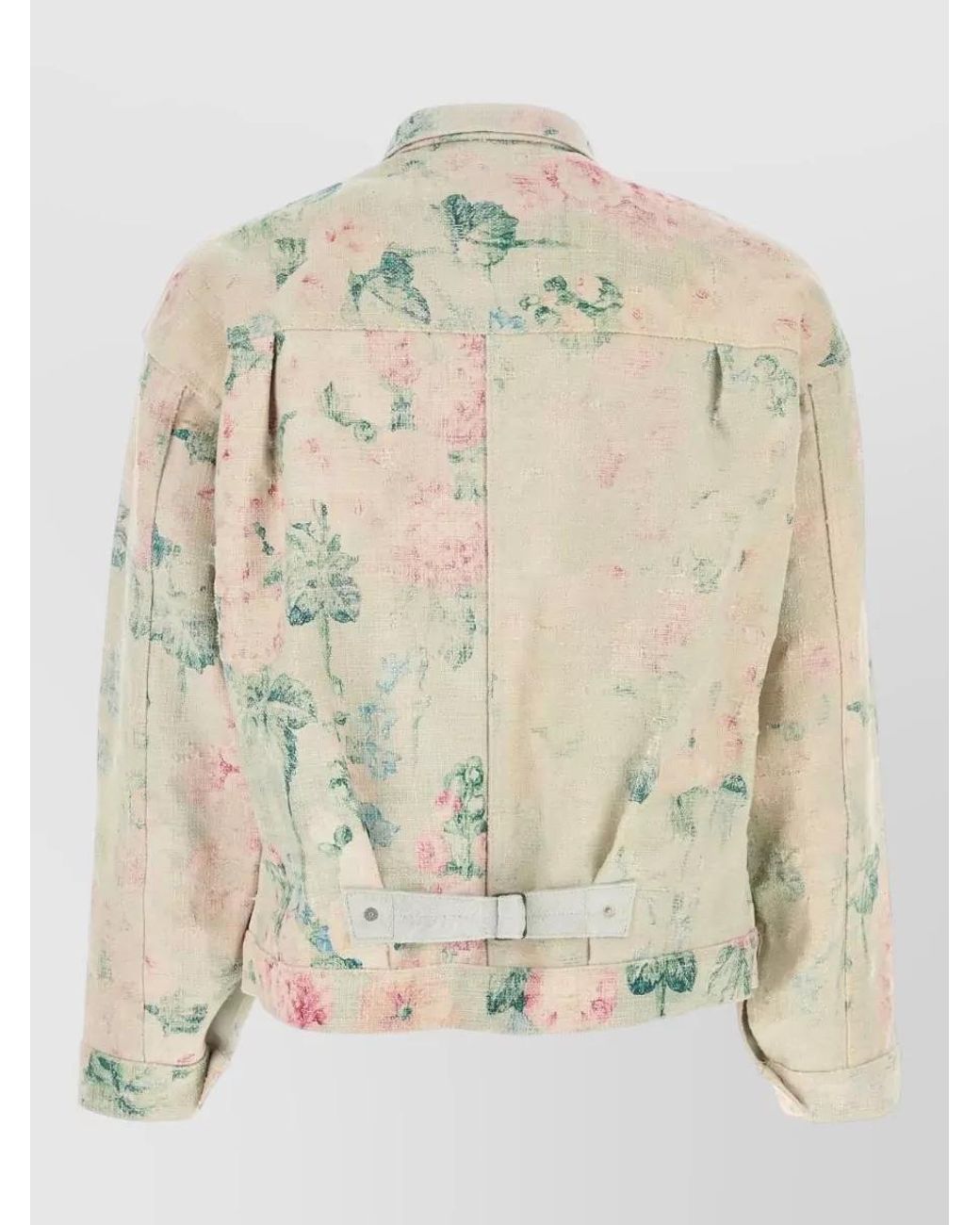 Junya Watanabe Natural Embroidered Single Breasted Coat for men