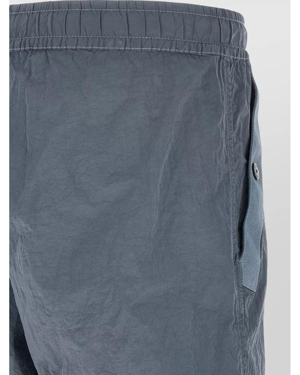 Stone Island Blue Nylon Loose-Fit Joggers for men