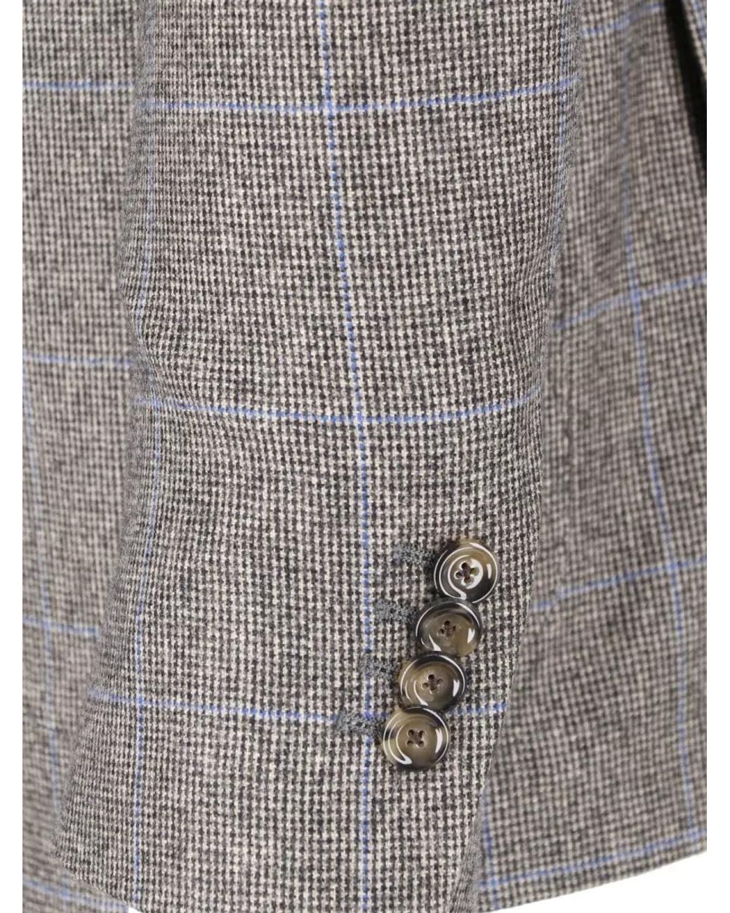 Lardini Gray Wool Suit Jacket for men