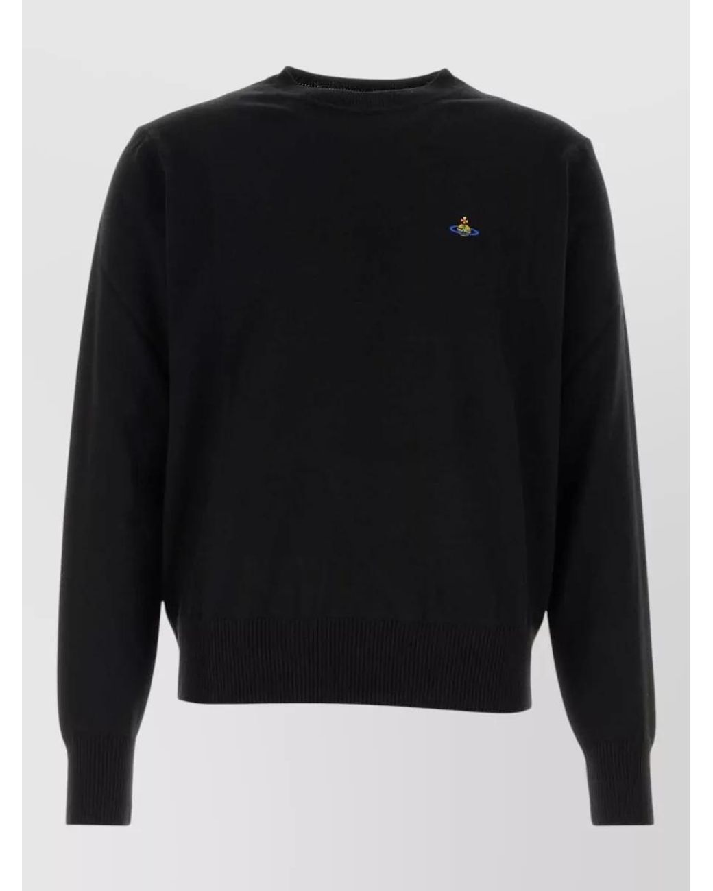 Vivienne Westwood Black Cashmere Crew-Neck Sweater for men