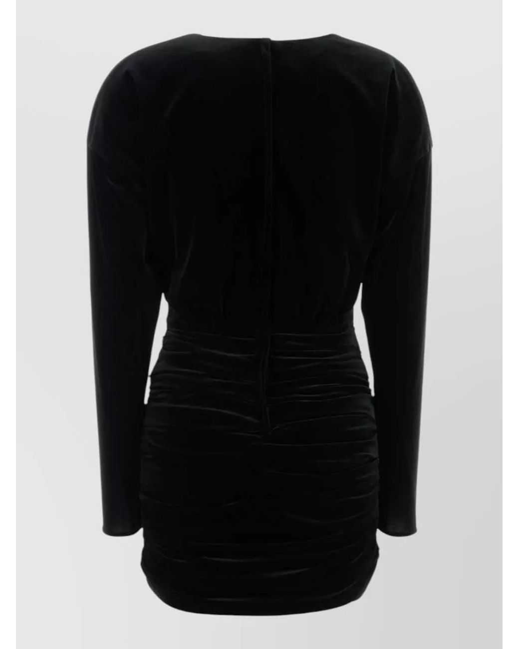 Dolce & Gabbana Black Velvet Mini Dress