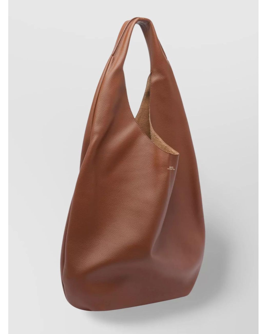 A.P.C. Brown Neige Leather Shoulder Bag