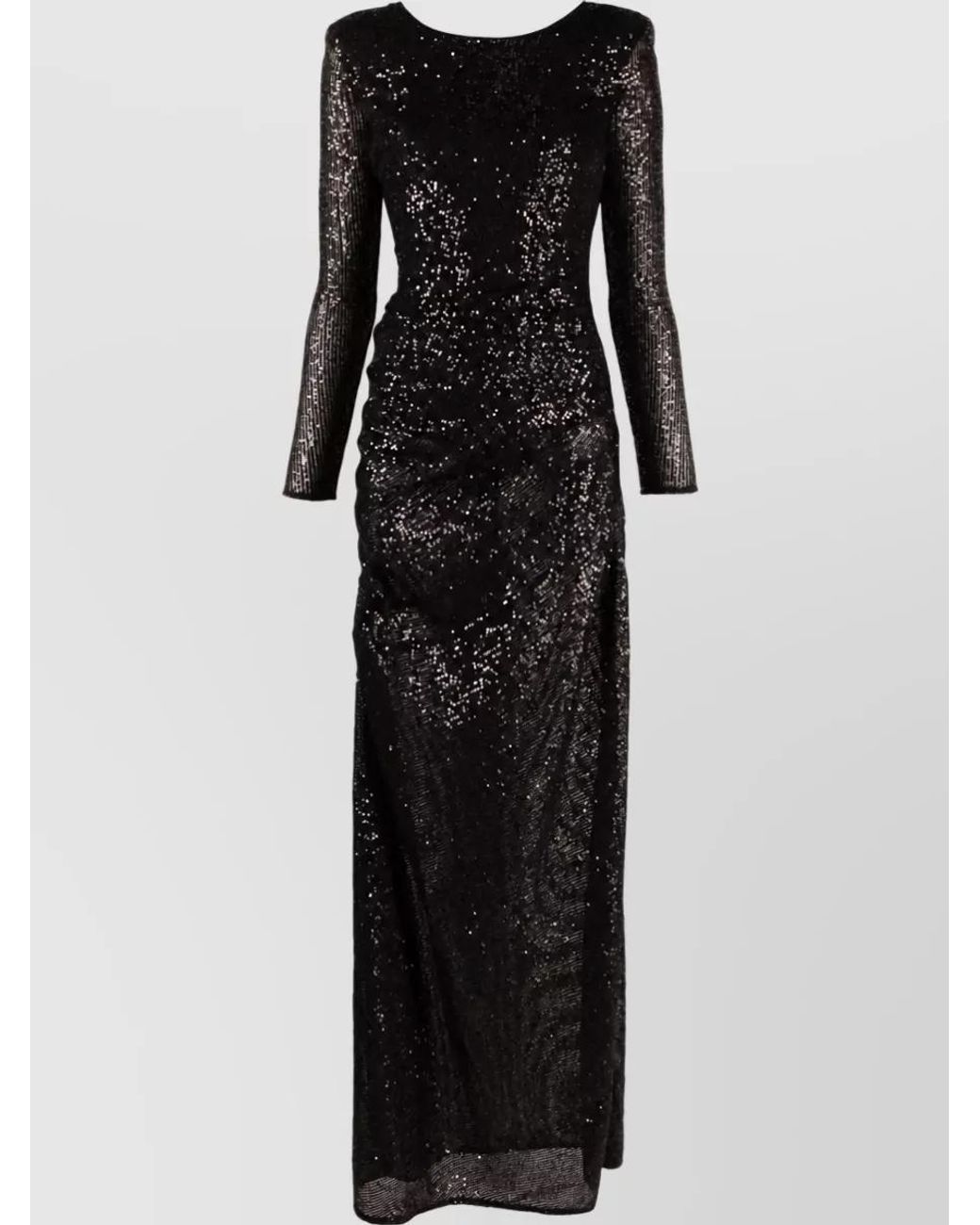 Elisabetta Franchi Black Knee-Length Gown