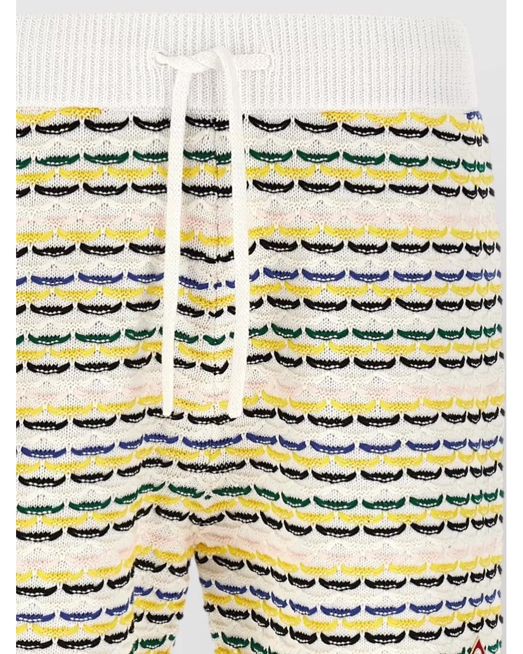 Casablanca Multicolor Cotton Knit Bermuda Shorts for men