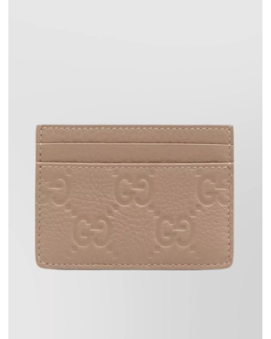 Gucci Natural Leather Card Holder