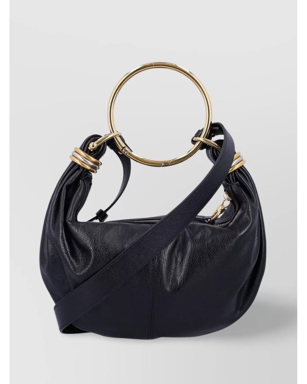 Chloé Blue Bracelet Bag Small Leather Hobo Bag