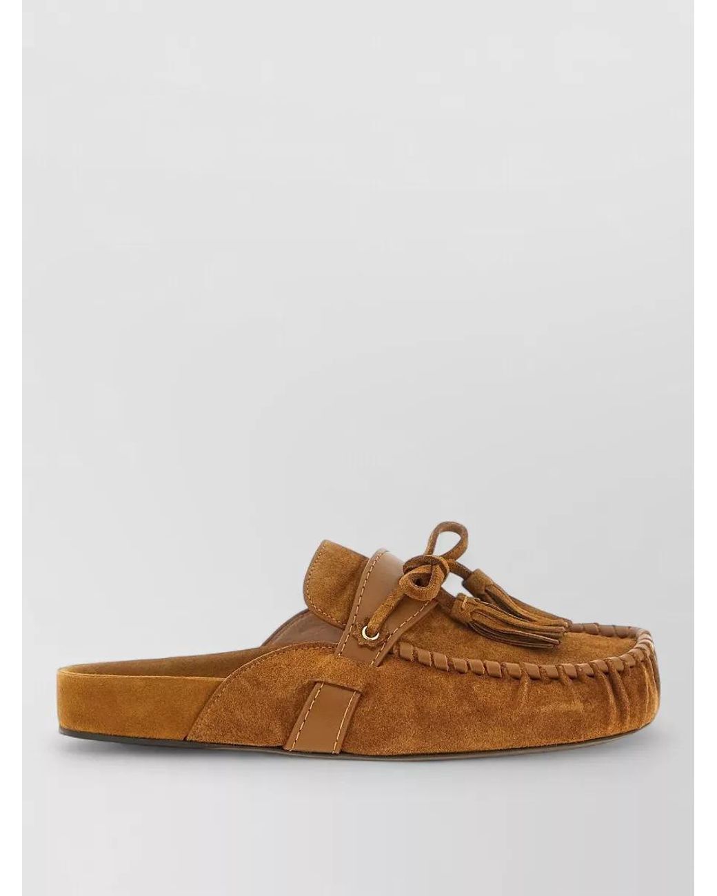 Isabel Marant Brown Leather Slippers