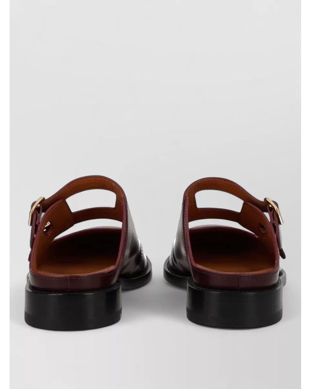 Marni Brown Leather Mules