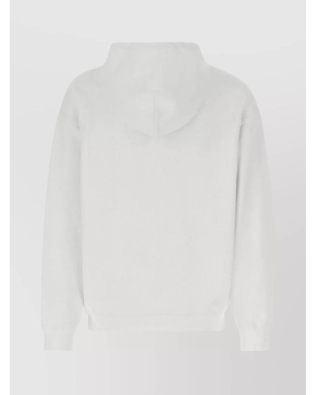 Marcelo Burlon White Cotton Oversized Hoodie for men