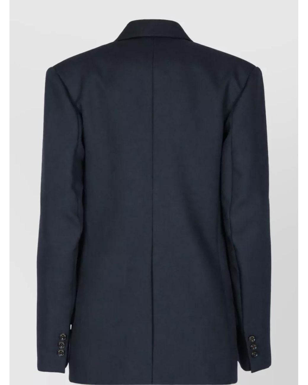 Elisabetta Franchi Blue Oversized Single-Breasted Blazer