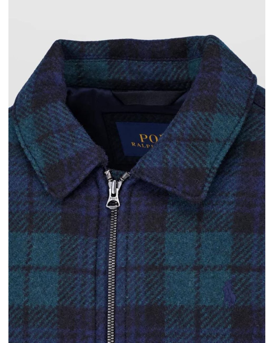 Polo Ralph Lauren Blue Wool Single-Breasted Coat for men