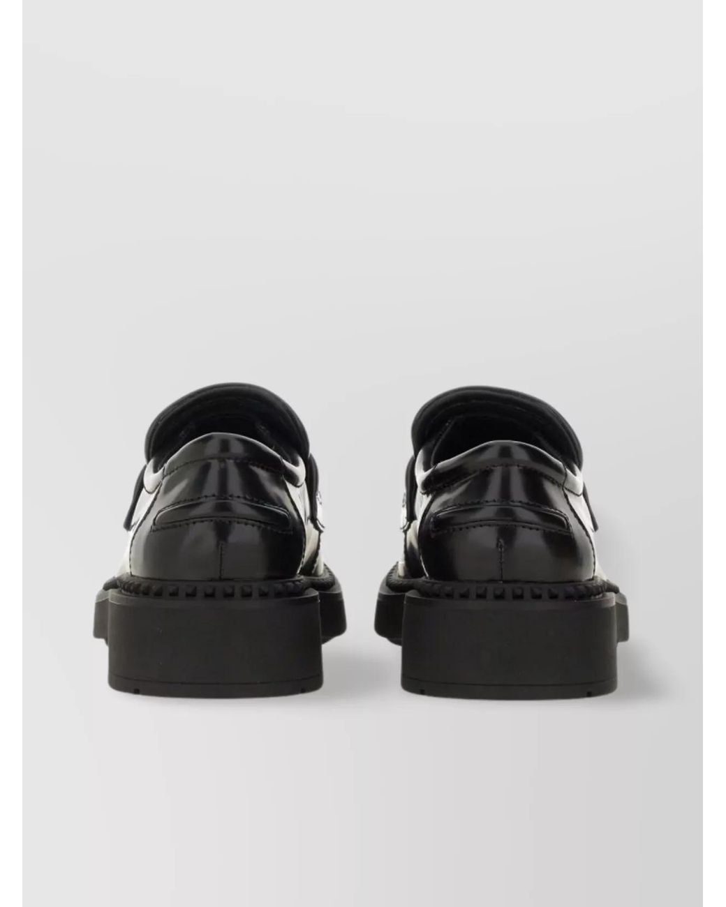 Ash Black Leather Loafers