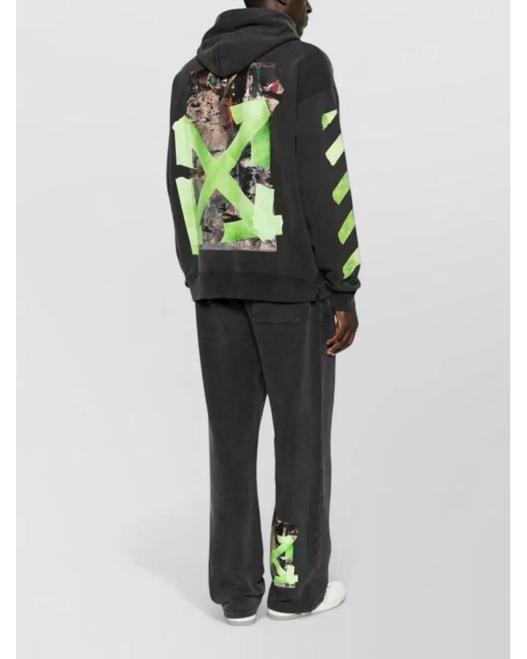 Off-White c/o Virgil Abloh Gray Cotton Relaxed-Fit Sweatpants for men