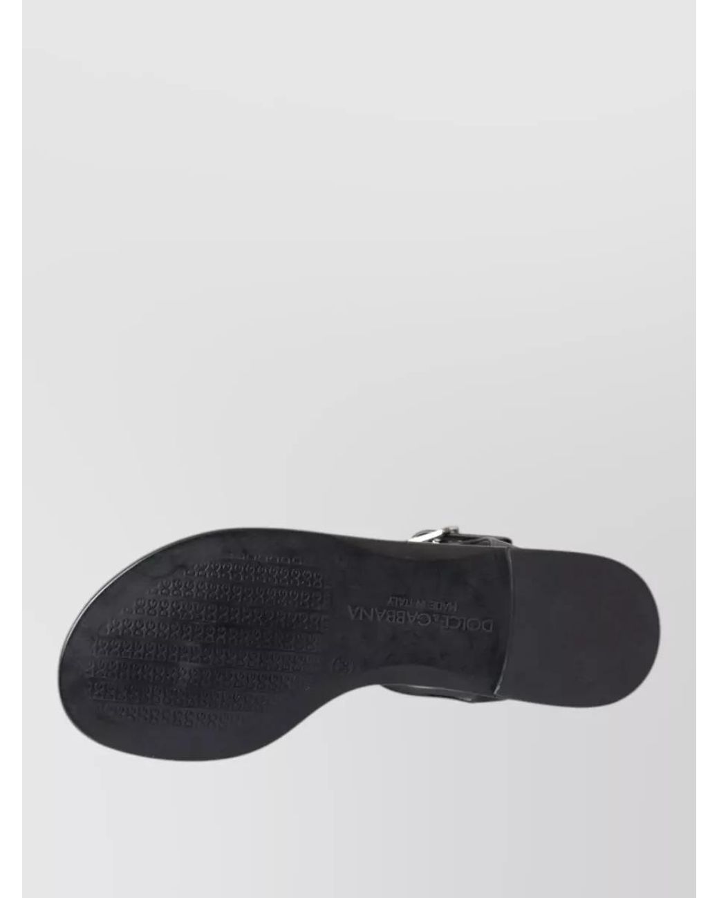 Dolce & Gabbana Gray Crystal-Embellished Rubber Slides