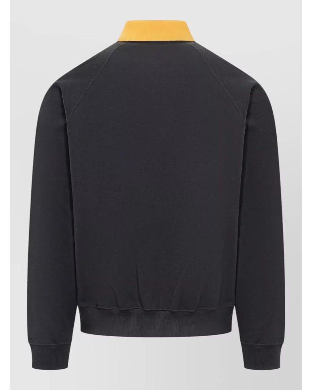 Versace Blue Logo-Embroidered Cotton Polo Sweatshirt for men