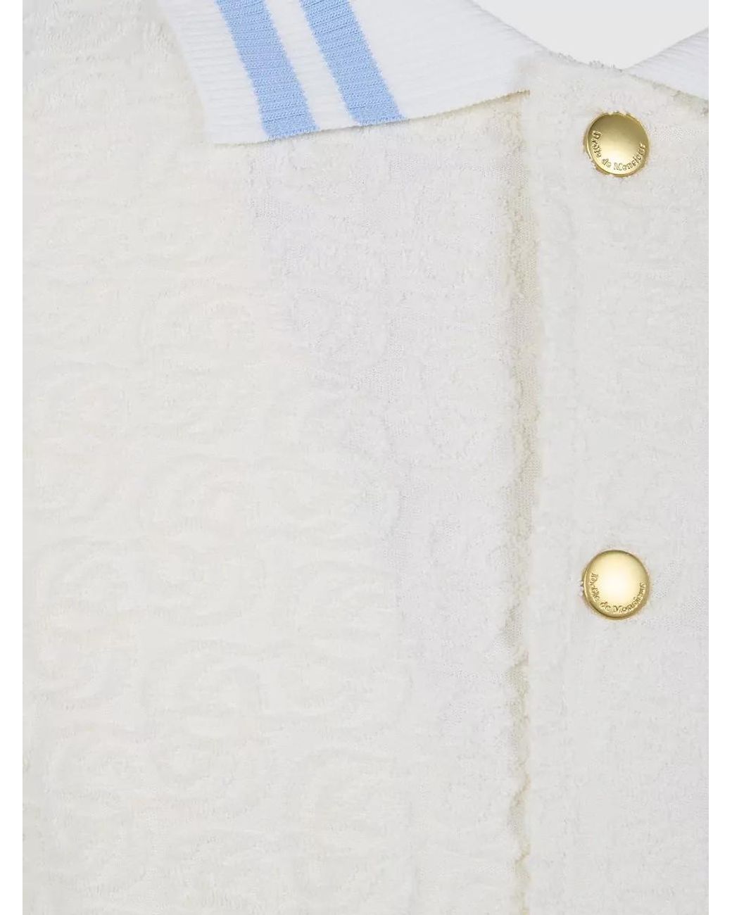 Drole de Monsieur White Cotton Monogram Shirt for men