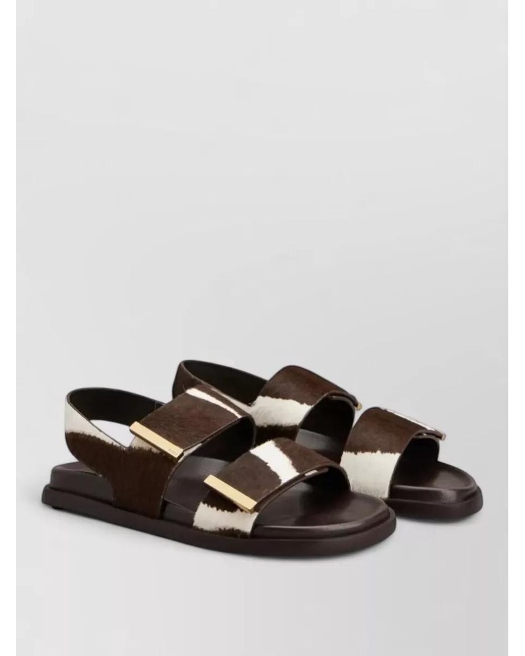 Tod's Black Pony Hair Sandals