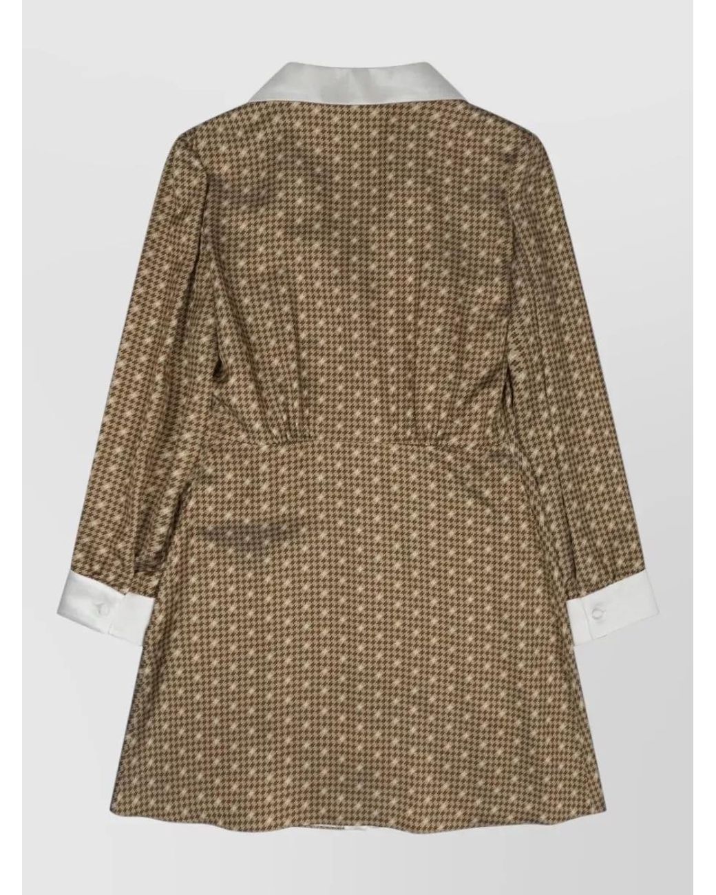 Céline Natural Silk Mini Shirt Dress