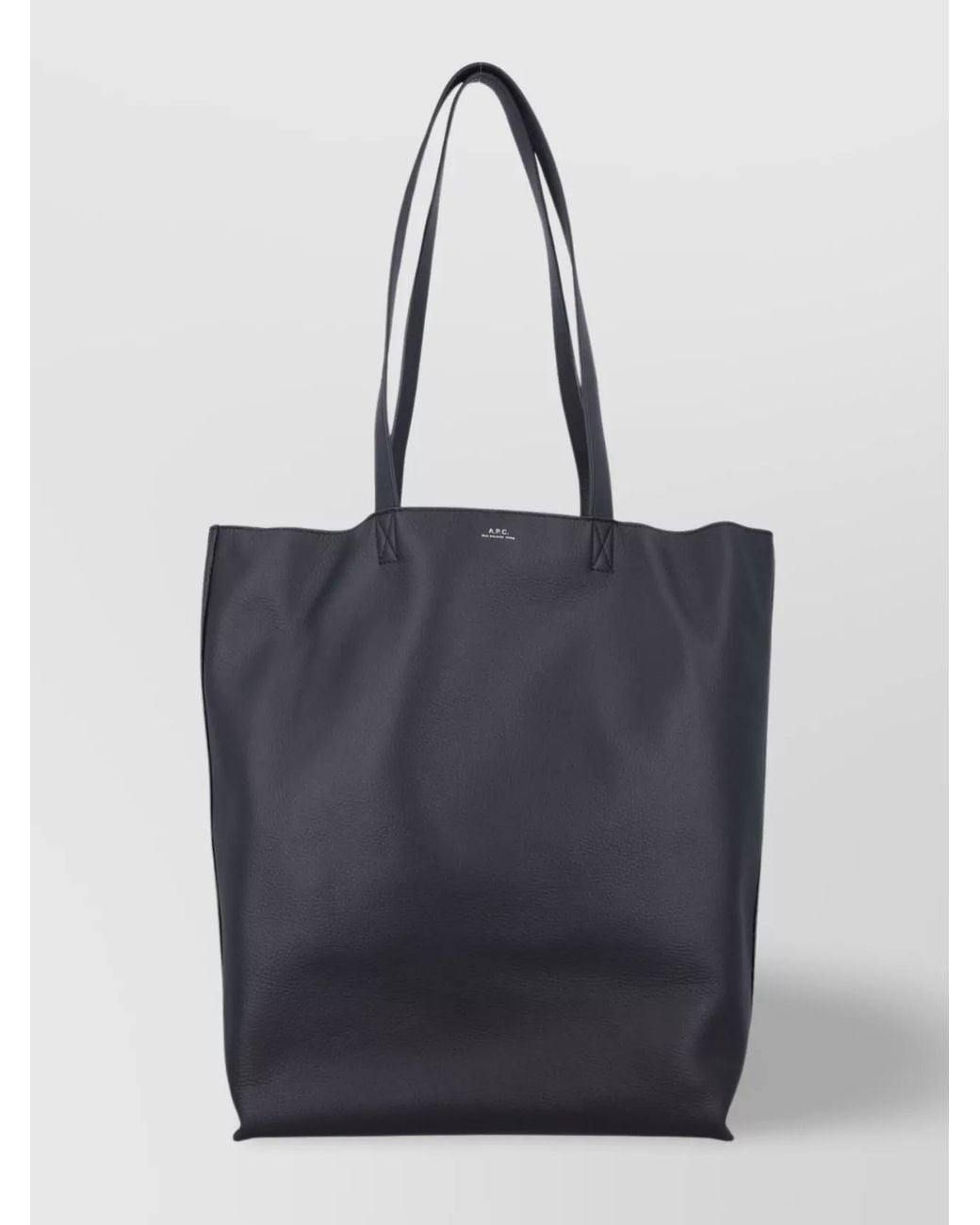 A.P.C. Blue Maiko Textured Tote Bag With Dual Handles