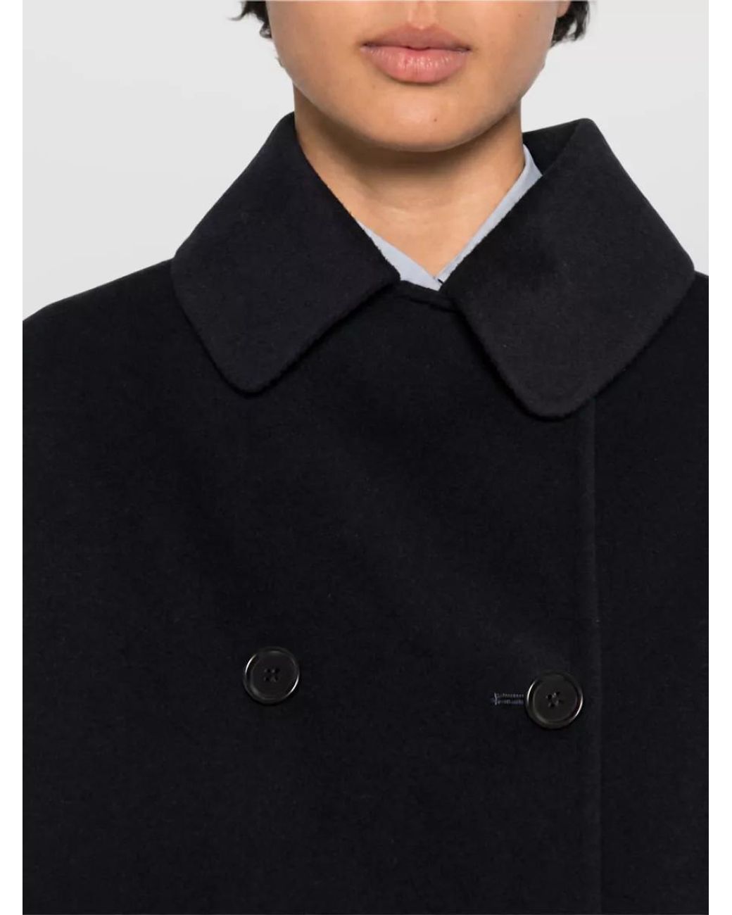 Aspesi Black Wool Fitted Jacket