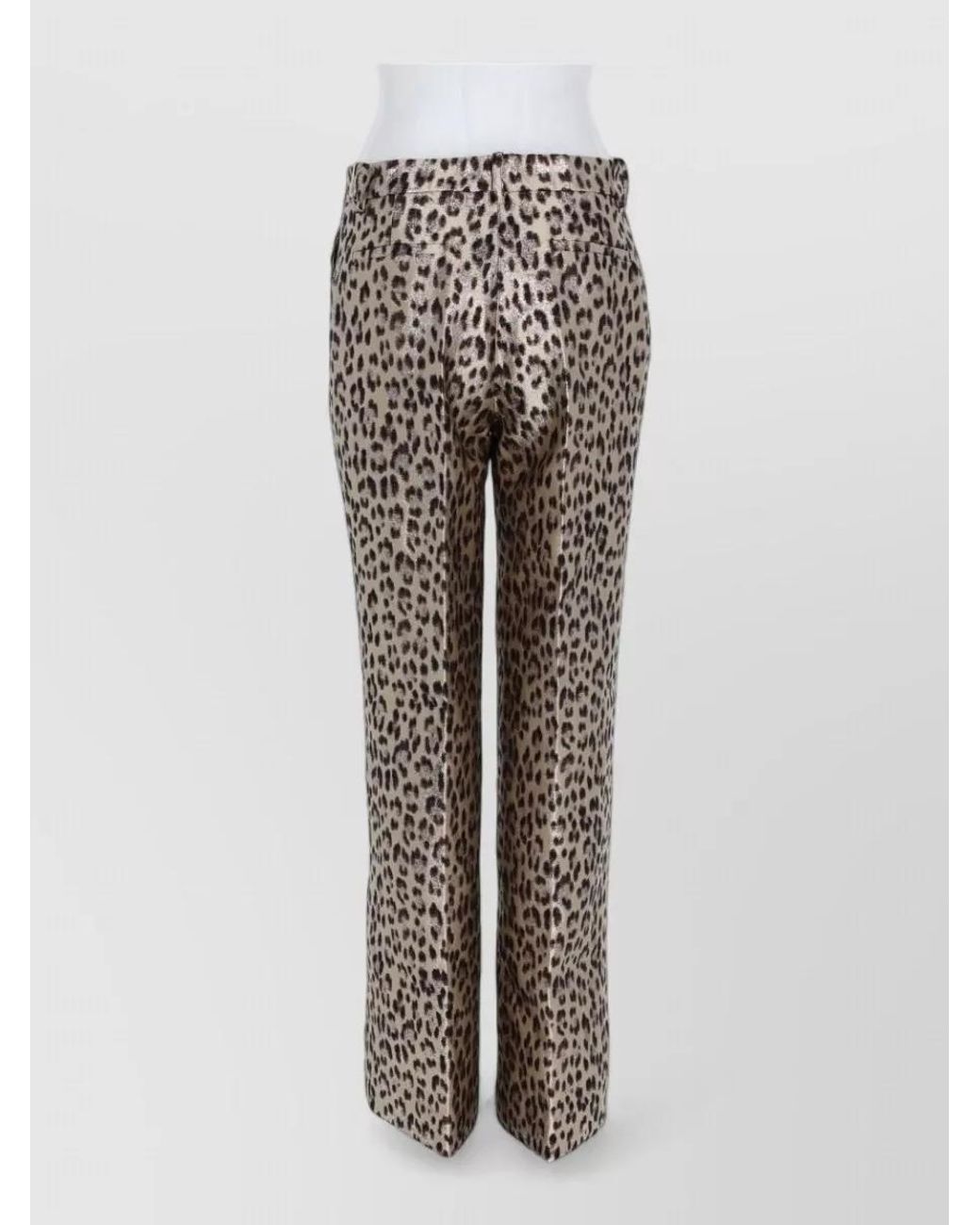 P.A.R.O.S.H. White Animalier Tailored Trousers
