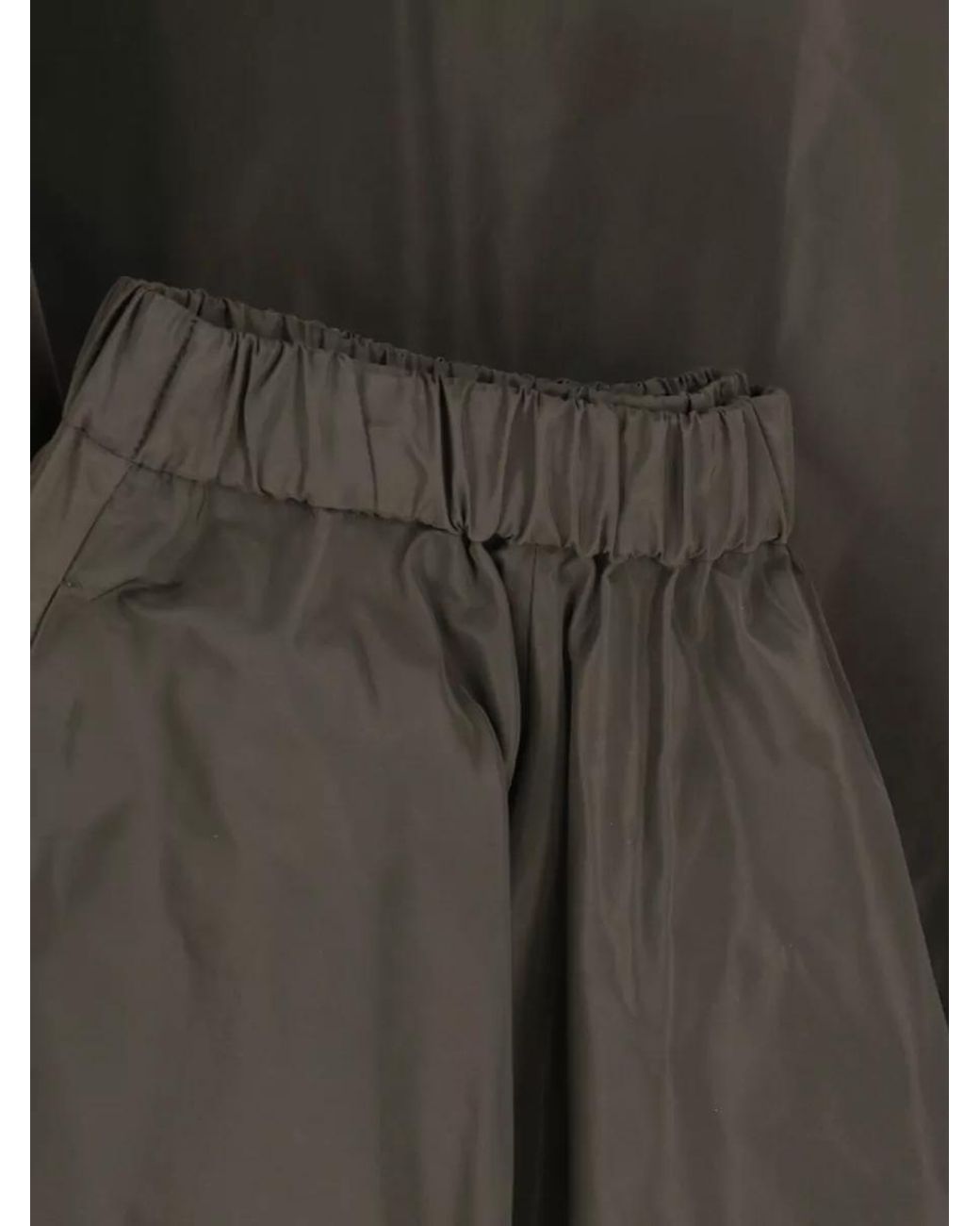 Aspesi Gray Midi A-Line Skirt