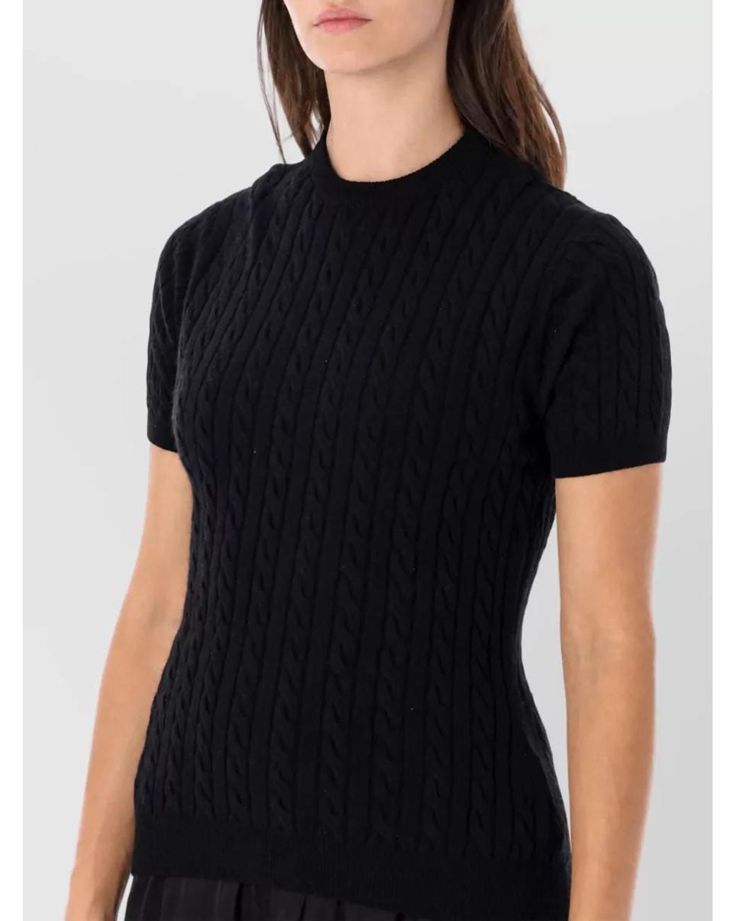 GIMAGUAS Black Cashmere Wool Mini Dress