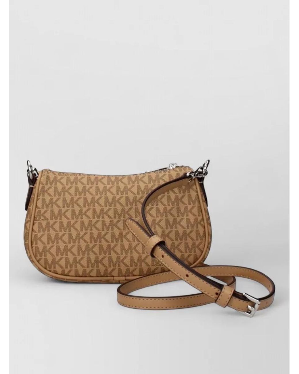 Michael Kors Natural Fabric Cross-Body Bag
