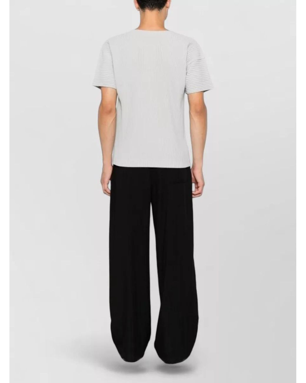 Homme Plissé Issey Miyake White Short-Sleeve Shirt for men