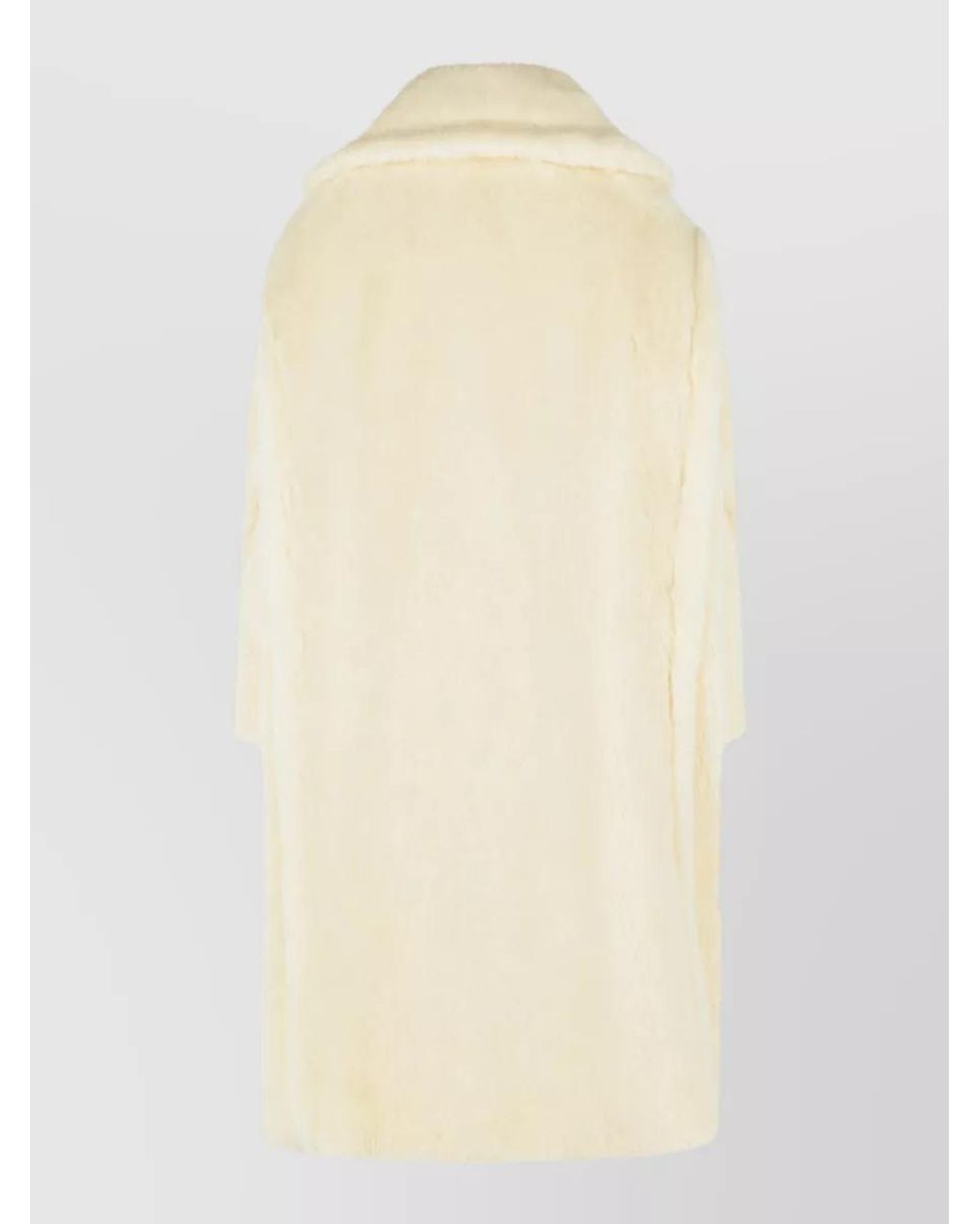 Max Mara Natural Alpaca Virgin Wool Silk Coat