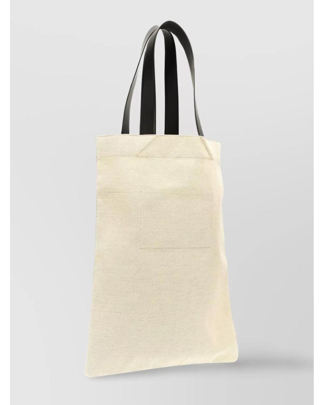 Jil Sander Natural Large Cotton Linen Tote Bag