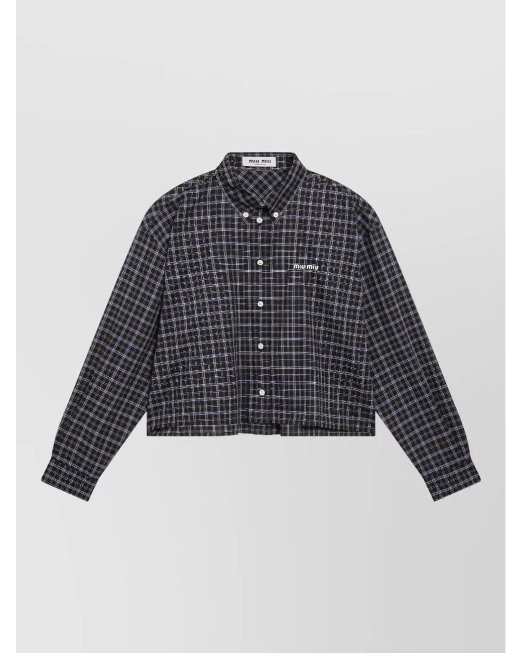 Miu Miu Blue Cropped Jacket