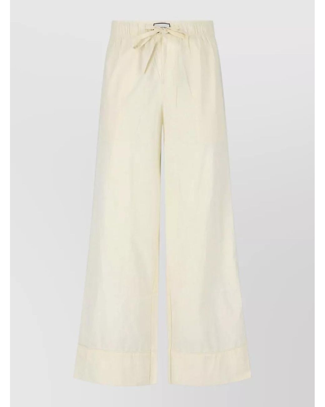 Entire studios Natural Cotton Wide-Leg Pajama Pants
